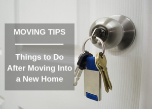 Things to Do After Moving Into a New Home
