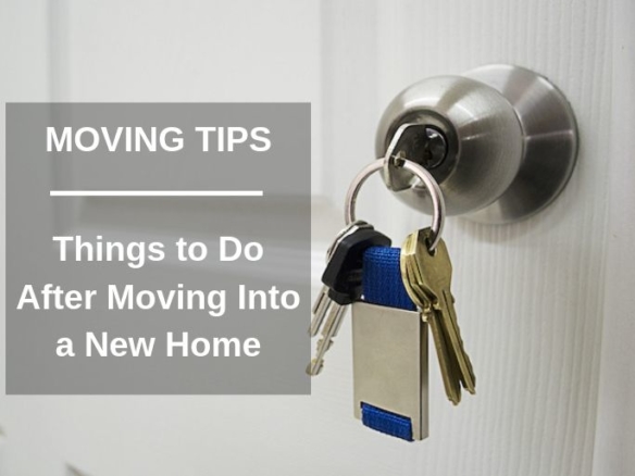Things to Do After Moving Into a New Home